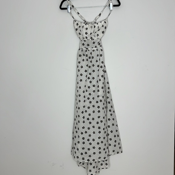 For Love & Lemons Brenda Midi Dress in Ivory Size M - Picture 2 of 7